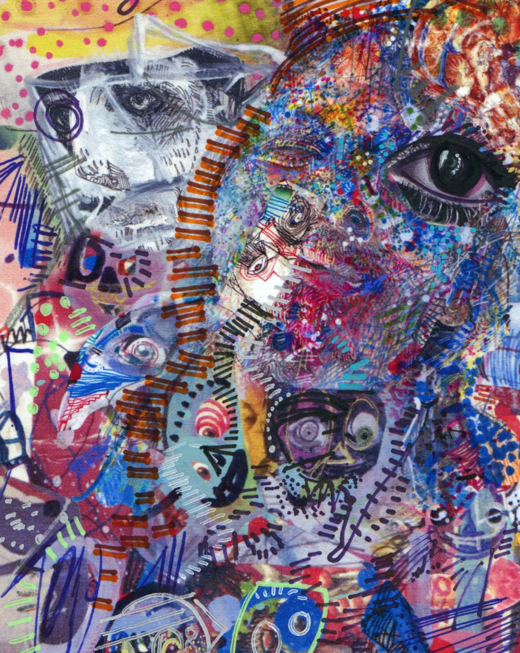 Life Is Crazy Print — Michael Alan Alien